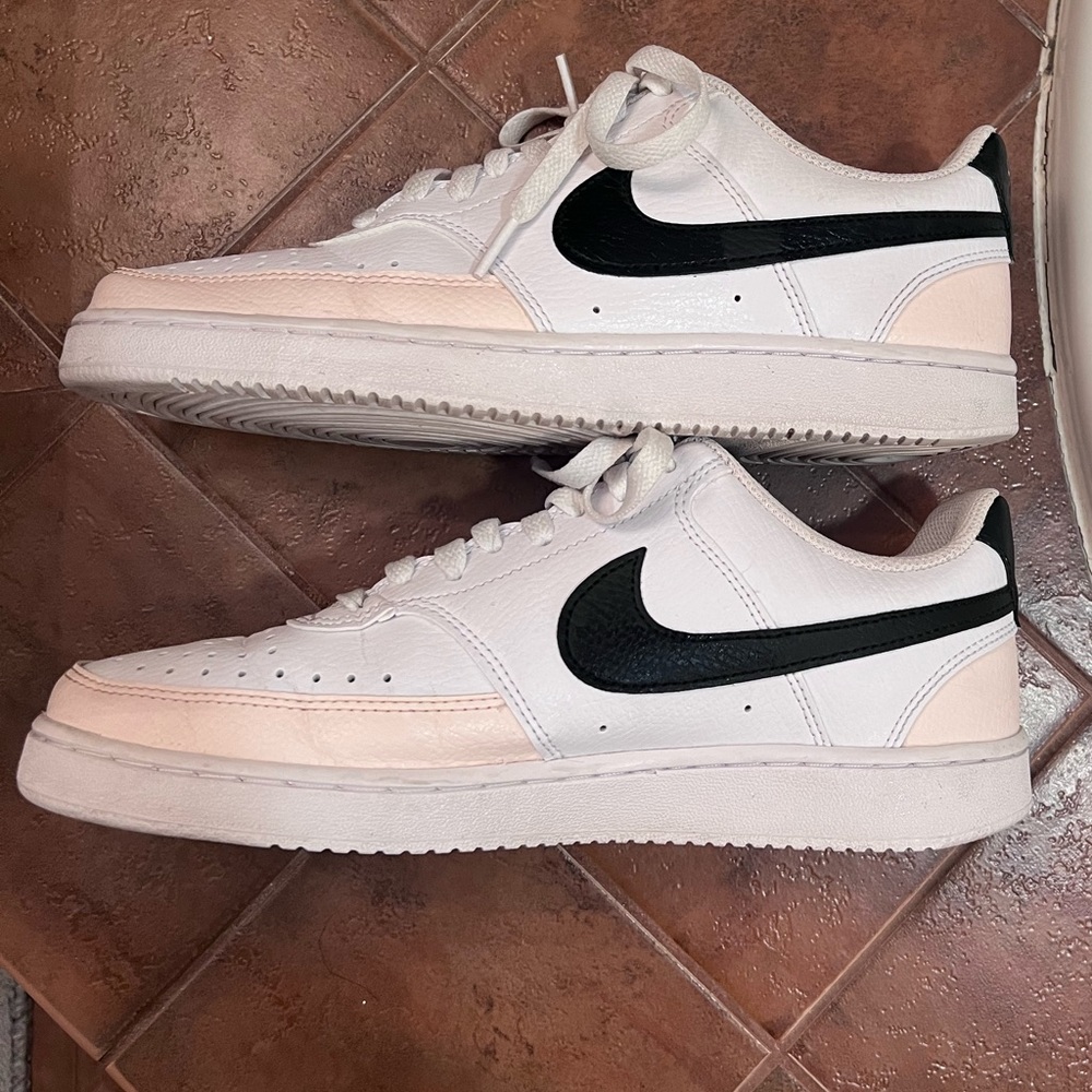 Nike Court Vision Low White Light Soft Pink size women’s 9.5
